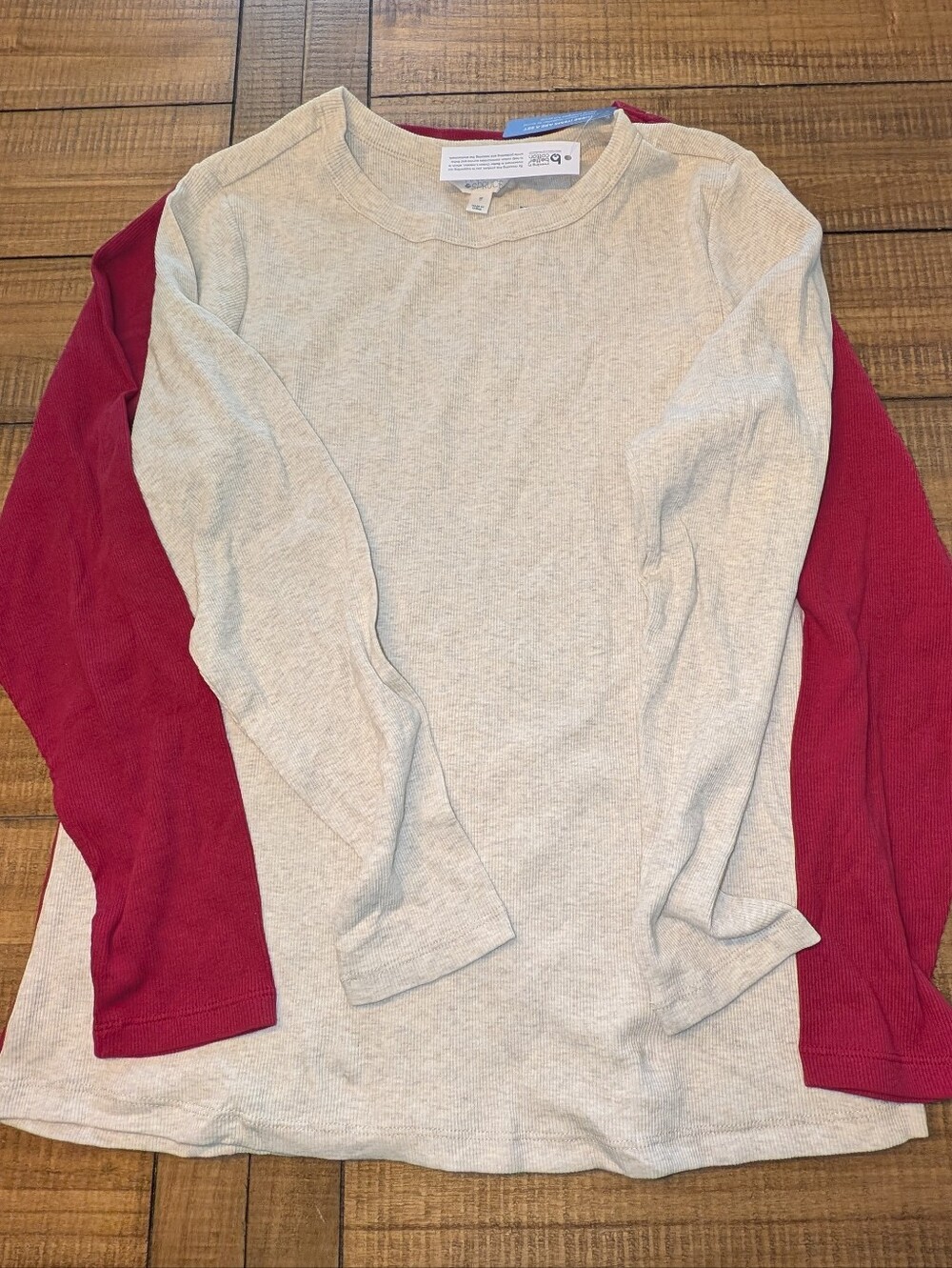 Market & Spruce Pearl Cotton Rib Long Sleeve Tee (2-Pack) - 2X
